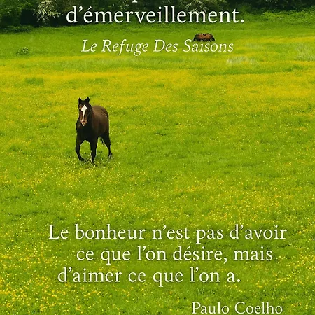 Le Refuge Des Saisons Holiday home *